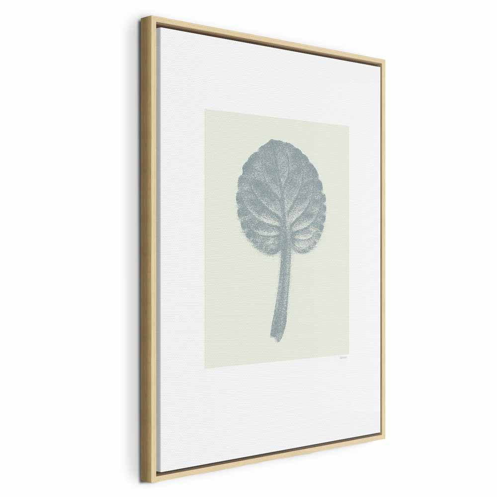 Pastel Leaf Botanical Vertical Canvas Print