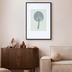 Pastel Leaf Botanical Vertical Canvas Print