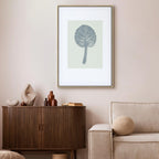 Pastel Leaf Botanical Vertical Canvas Print