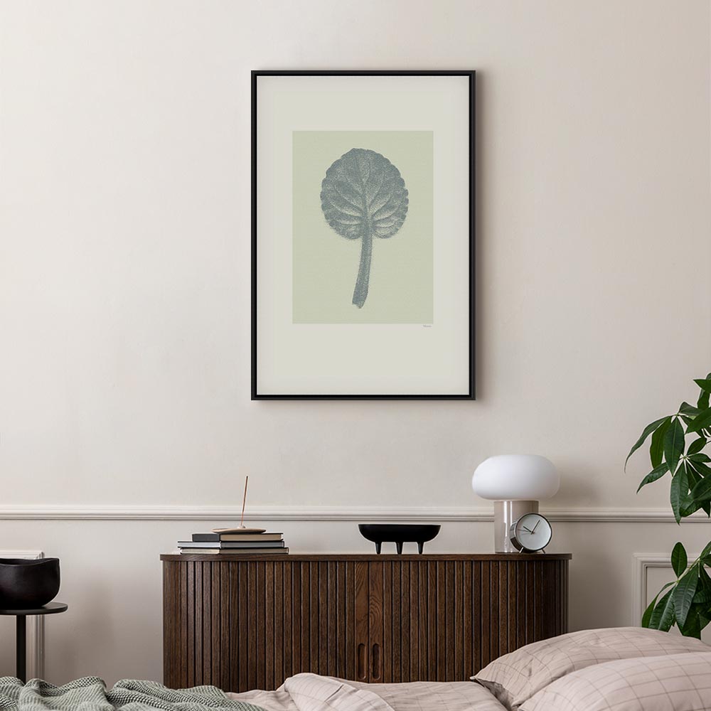 Pastel Leaf Botanical Vertical Canvas Print