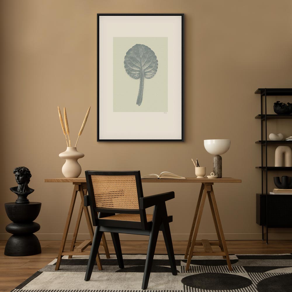 Pastel Leaf Botanical Vertical Canvas Print