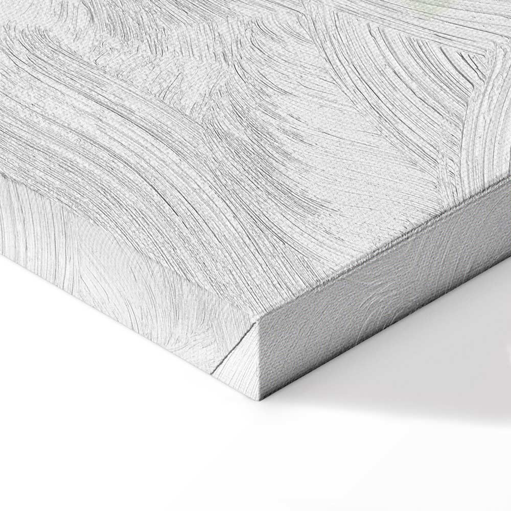 Pastel Leaf Botanical Vertical Canvas Print