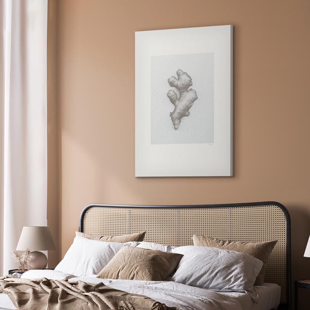 Ginger Root Botanical Food Canvas Print