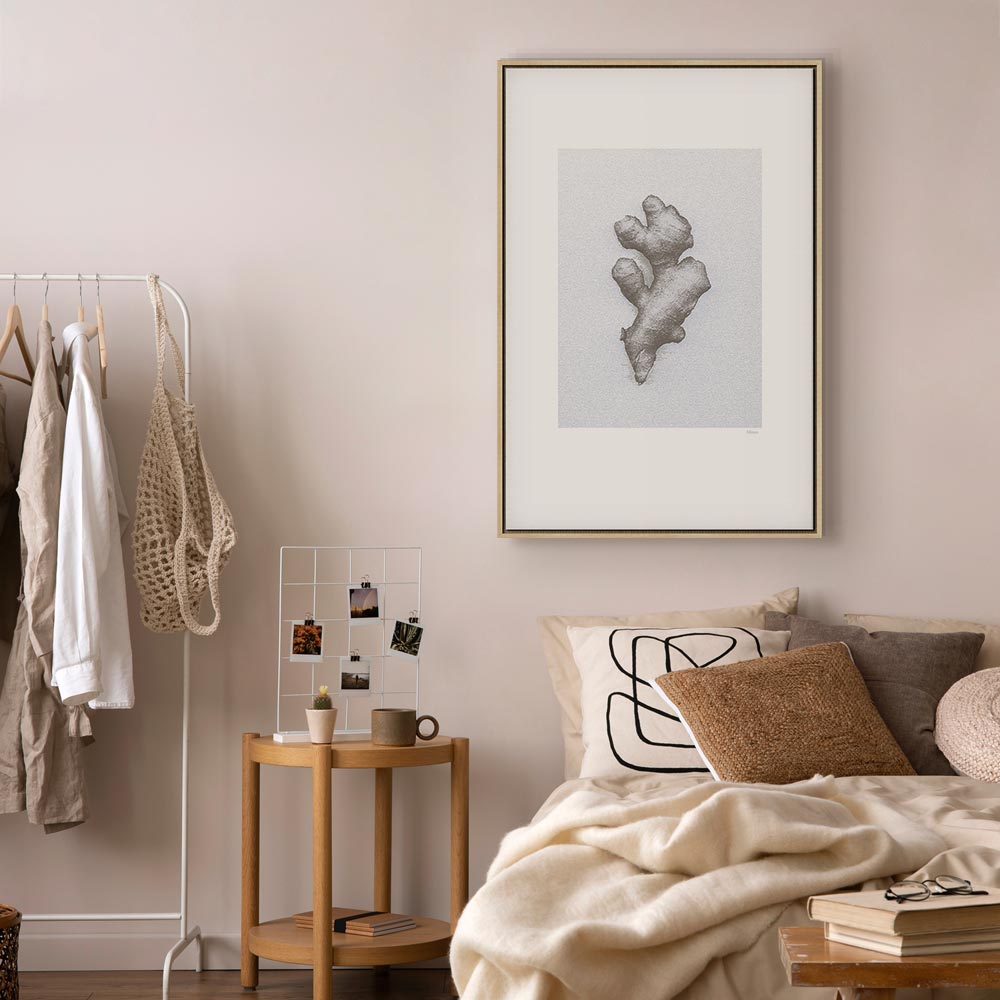 Ginger Root Botanical Food Canvas Print