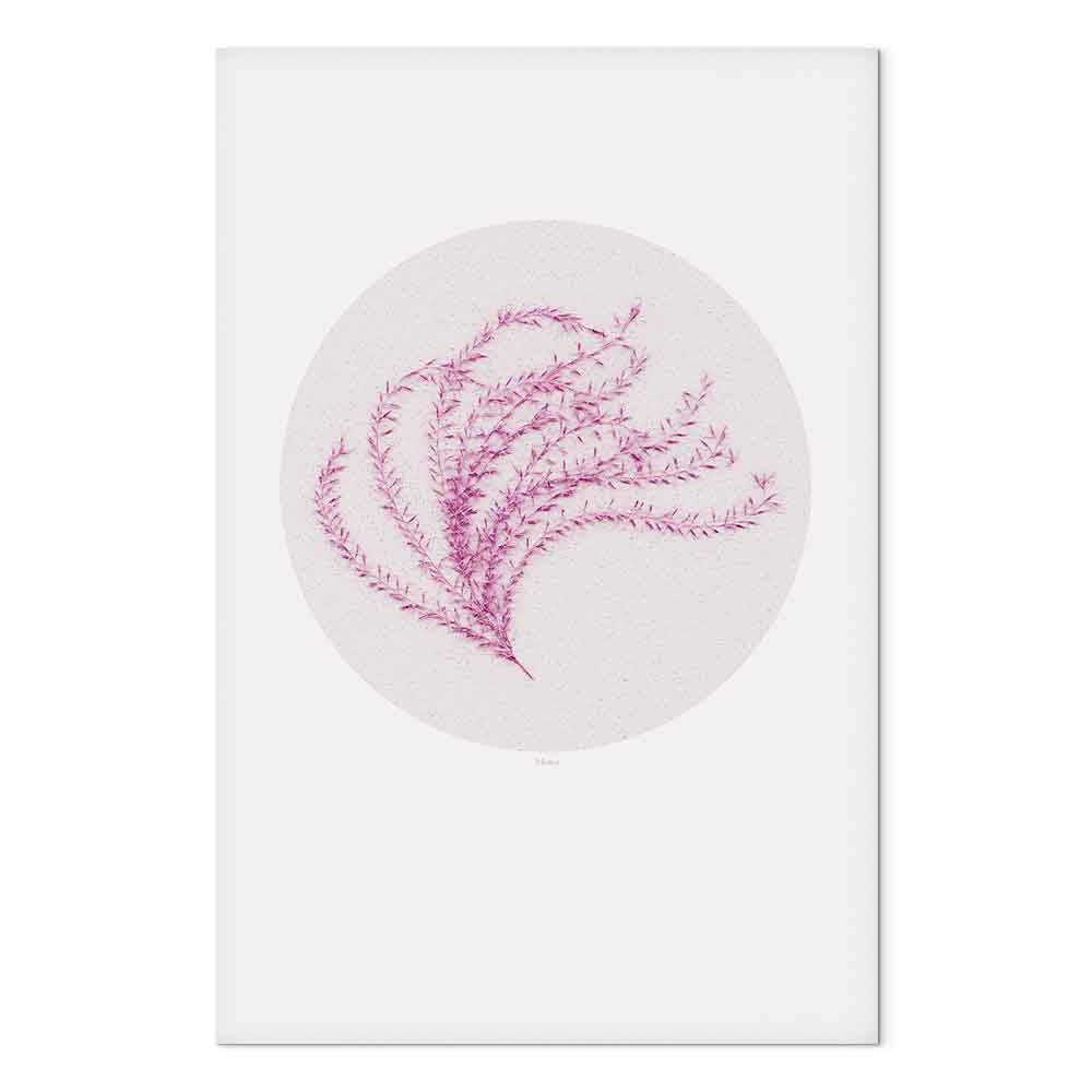 Tropical Leaf Botanical Vertical Canvas Print