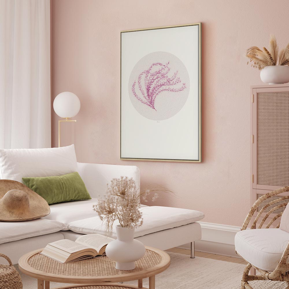 Tropical Leaf Botanical Vertical Canvas Print