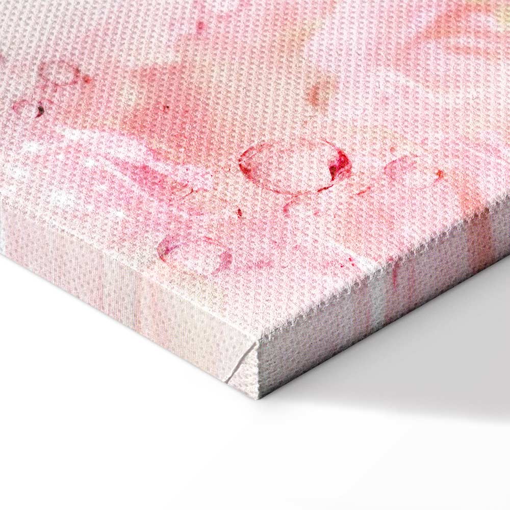 Pink Floral Nature Abstract Canvas Print