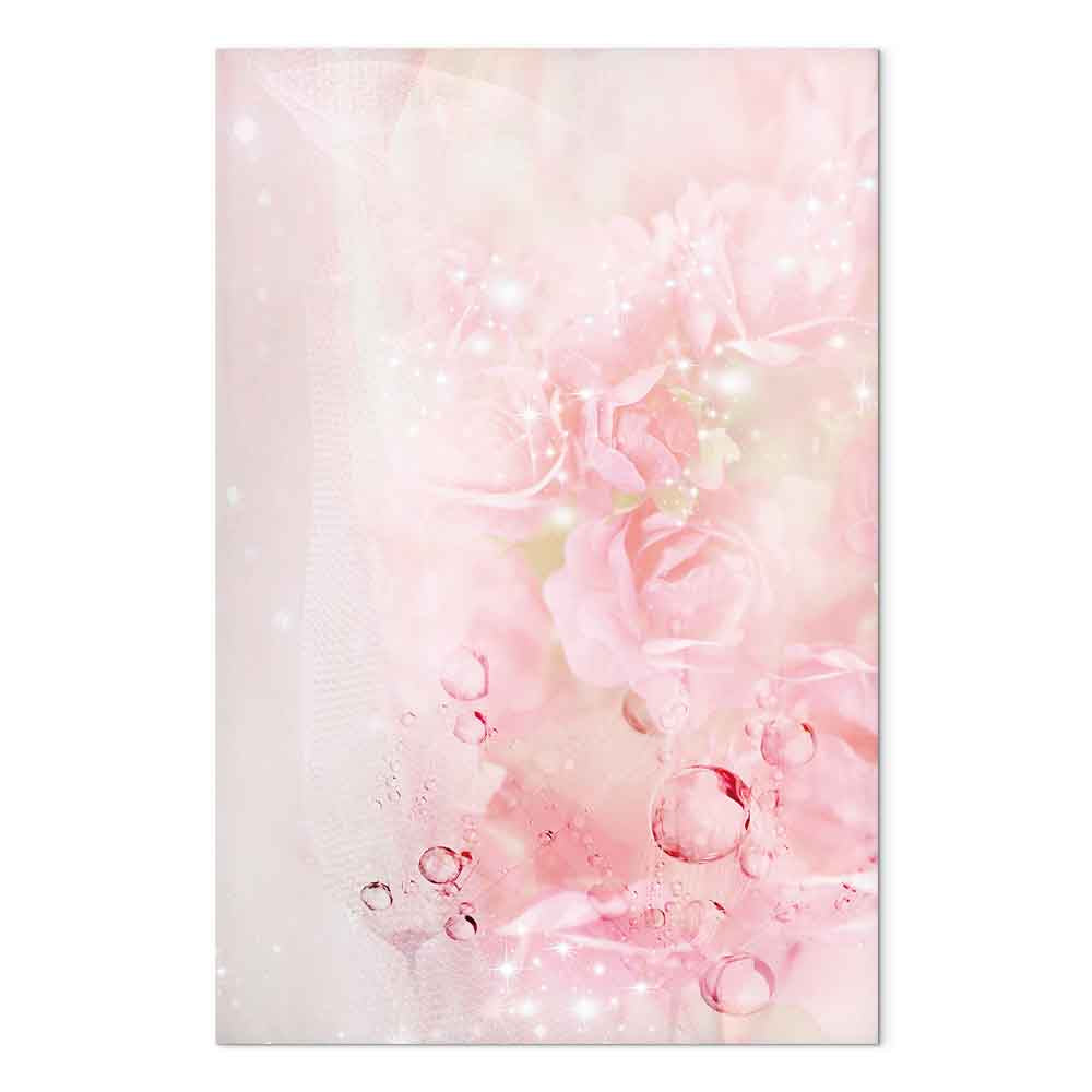 Pink Floral Nature Abstract Canvas Print