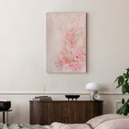 Pink Floral Nature Abstract Canvas Print