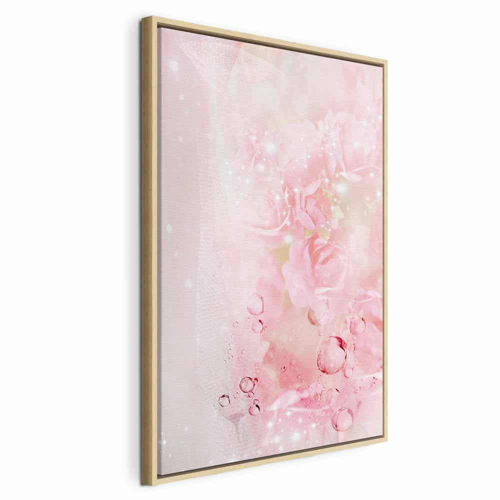 Pink Floral Nature Abstract Canvas Print