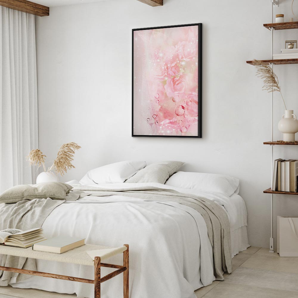 Pink Floral Nature Abstract Canvas Print