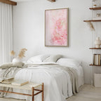 Pink Floral Nature Abstract Canvas Print