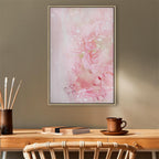 Pink Floral Nature Abstract Canvas Print