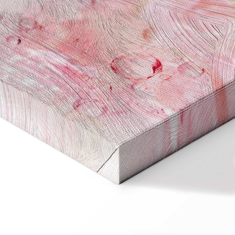 Pink Floral Nature Abstract Canvas Print