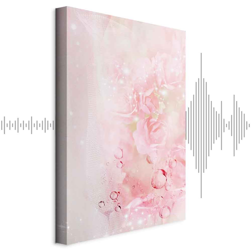 Pink Floral Nature Abstract Canvas Print