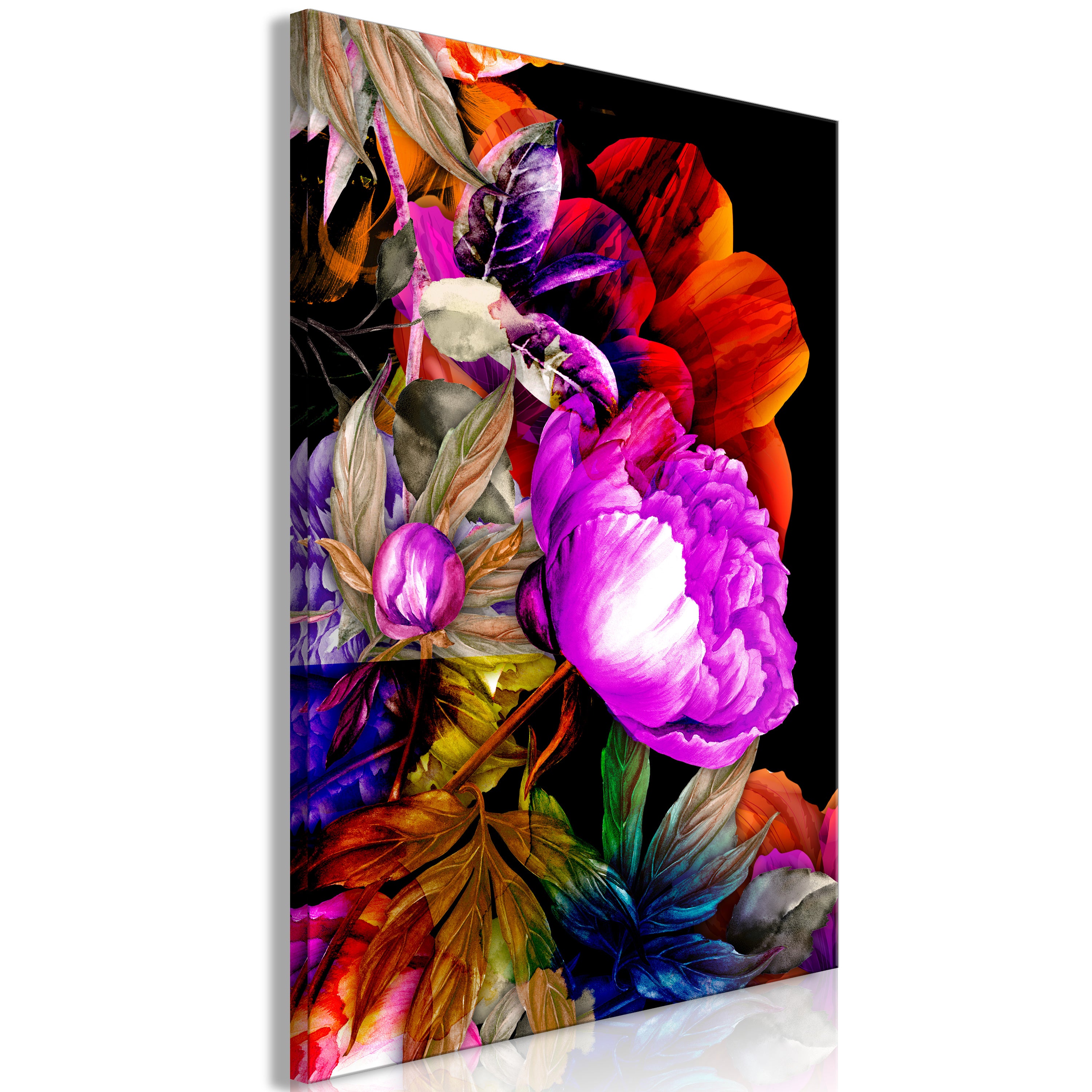 Canvas Print Nature in Summer Hues Flower Garden
