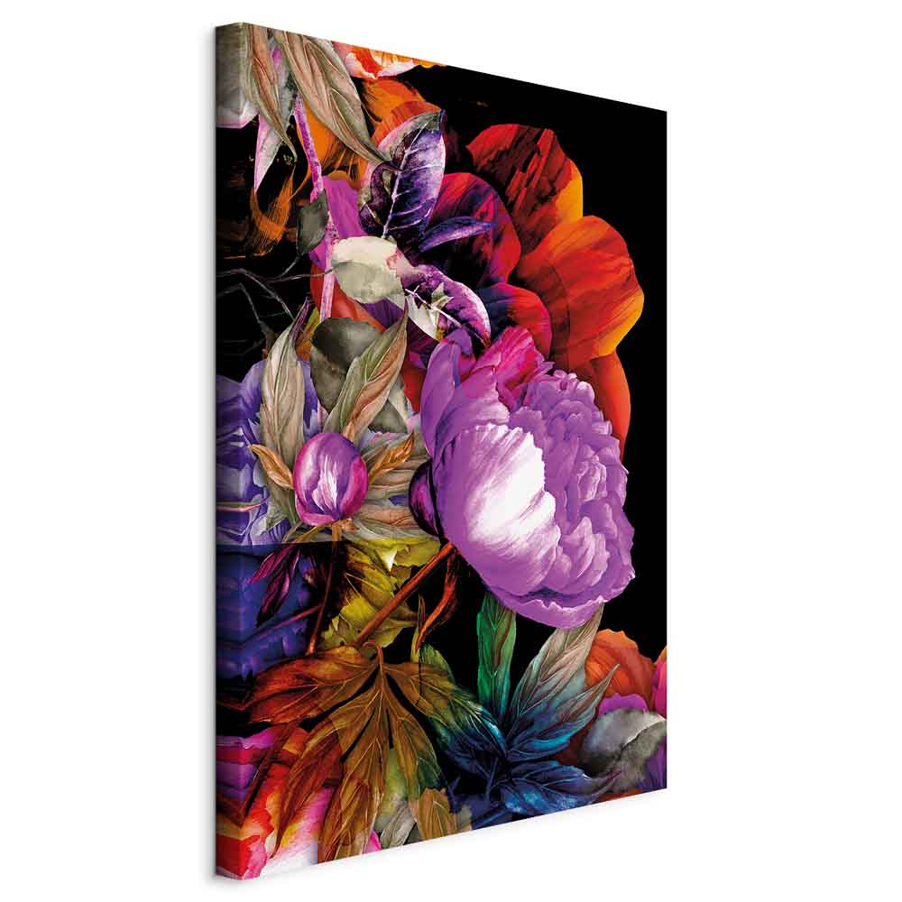 Summer Flower Garden Multicolor Canvas Print