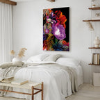 Summer Flower Garden Multicolor Canvas Print