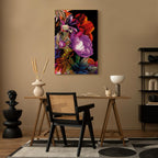 Summer Flower Garden Multicolor Canvas Print