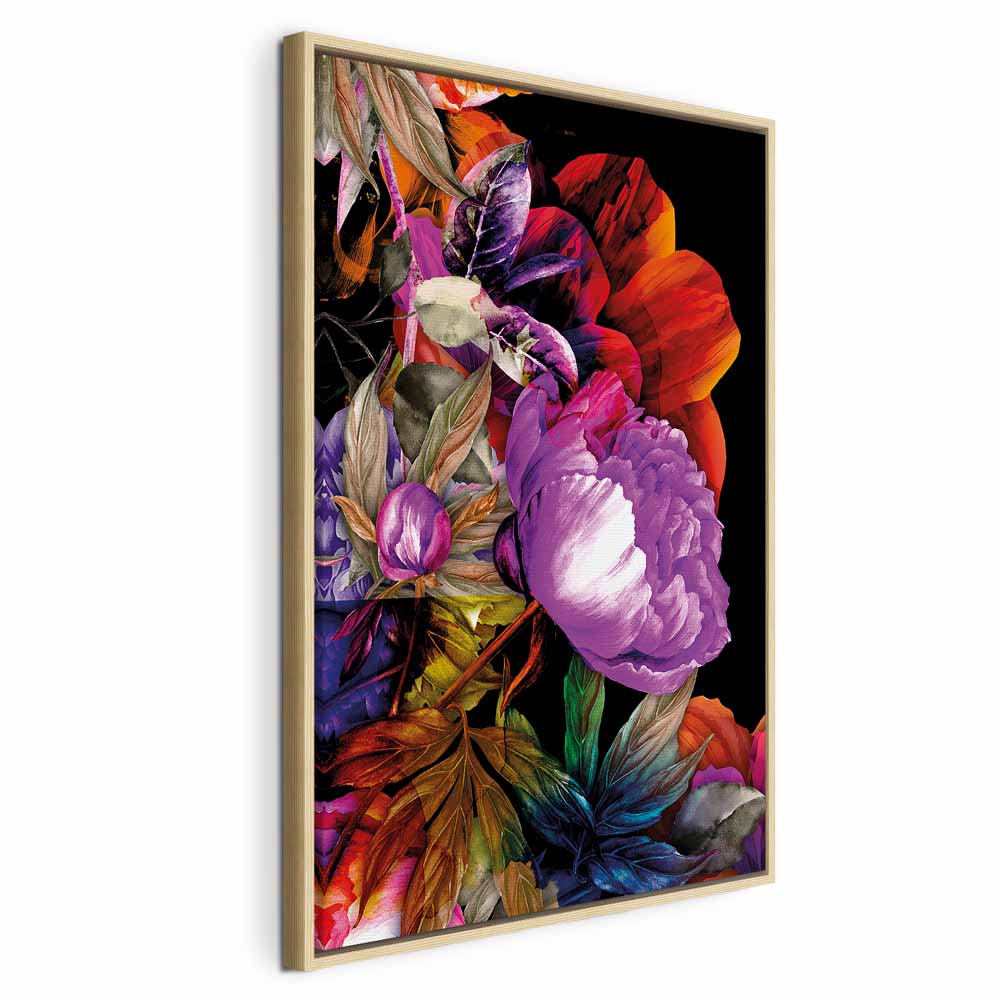 Summer Flower Garden Multicolor Canvas Print