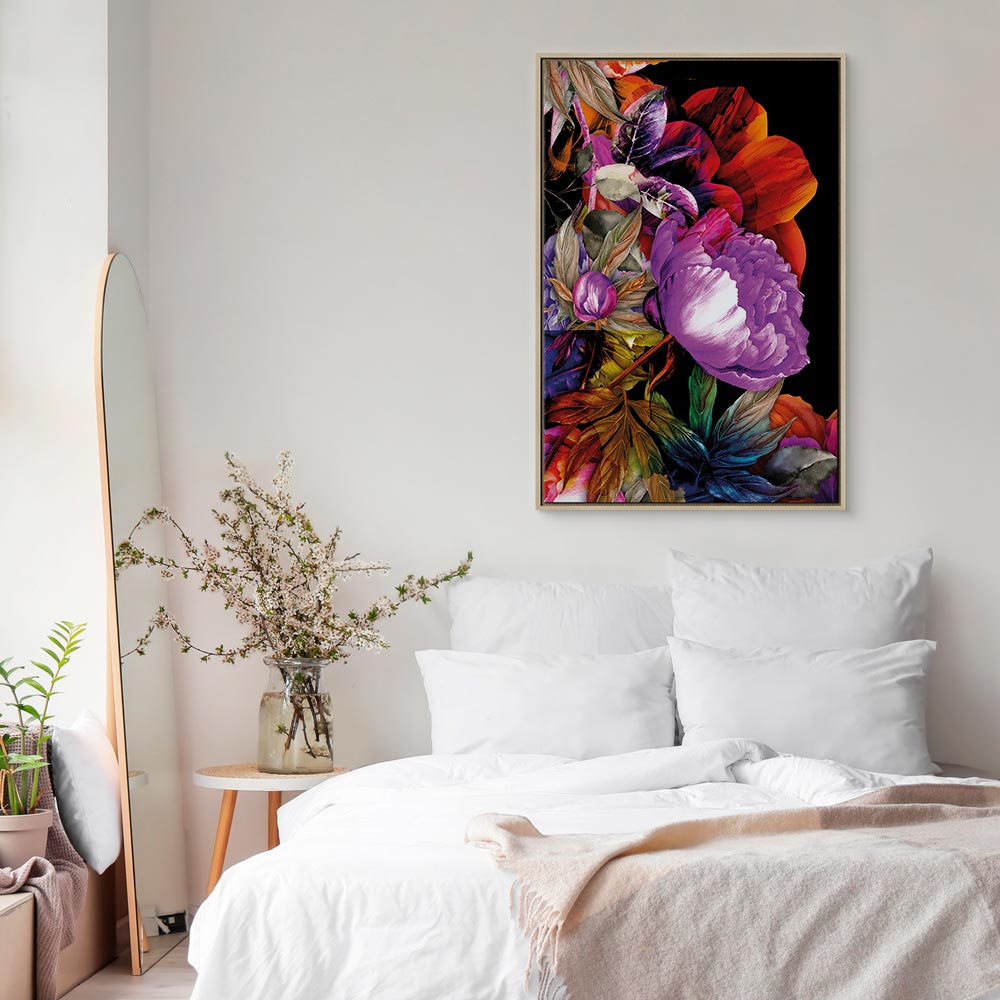 Summer Flower Garden Multicolor Canvas Print