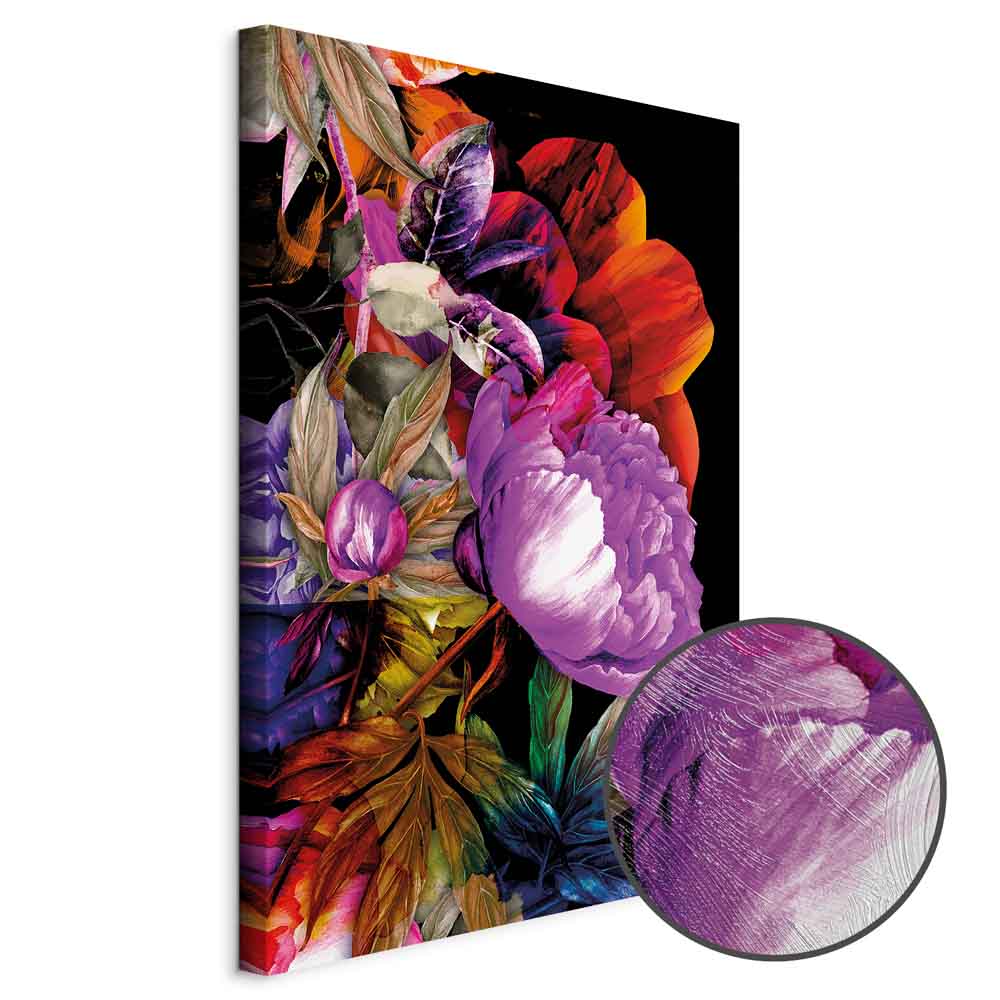 Summer Flower Garden Multicolor Canvas Print