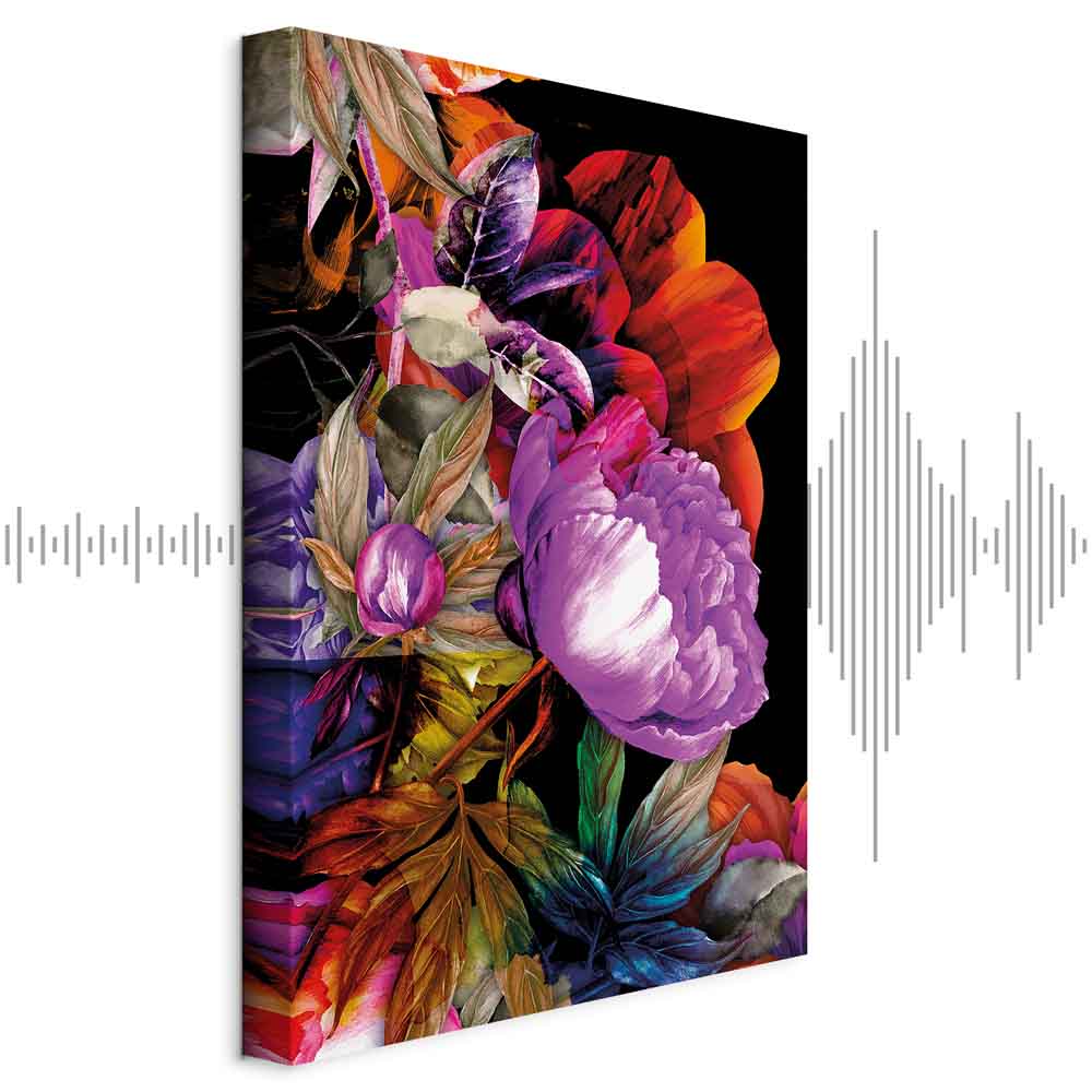 Summer Flower Garden Multicolor Canvas Print