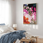 Colorful Summer Floral Vertical Canvas Print