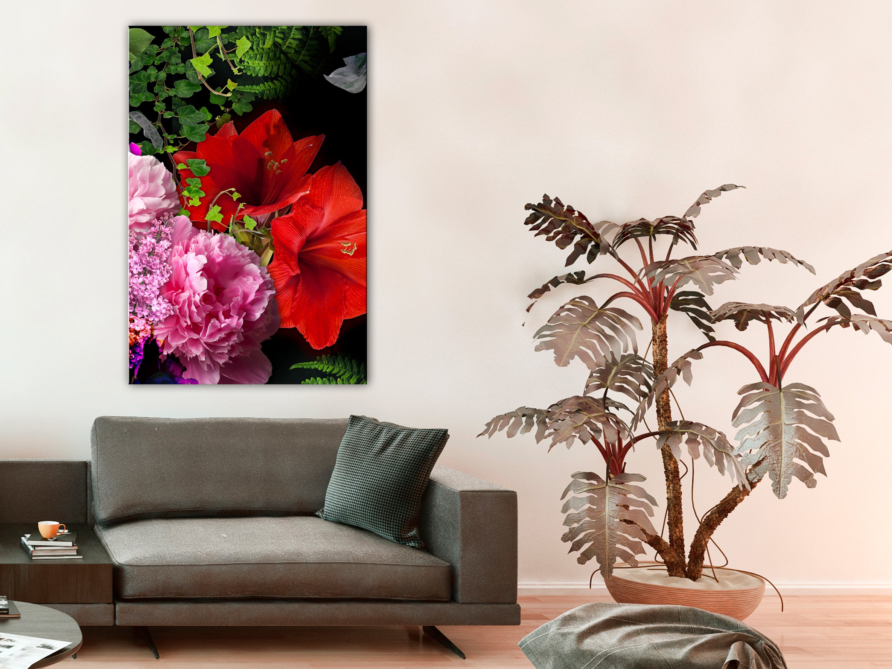 Floral Symphony Canvas Print for Stylish Decor