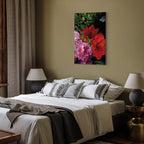 Floral Symphony Vertical Canvas Print