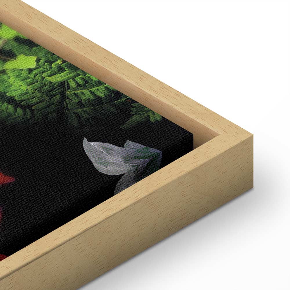 Floral Symphony Vertical Canvas Print