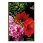 Floral Symphony Vertical Canvas Print