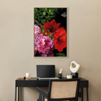 Floral Symphony Vertical Canvas Print