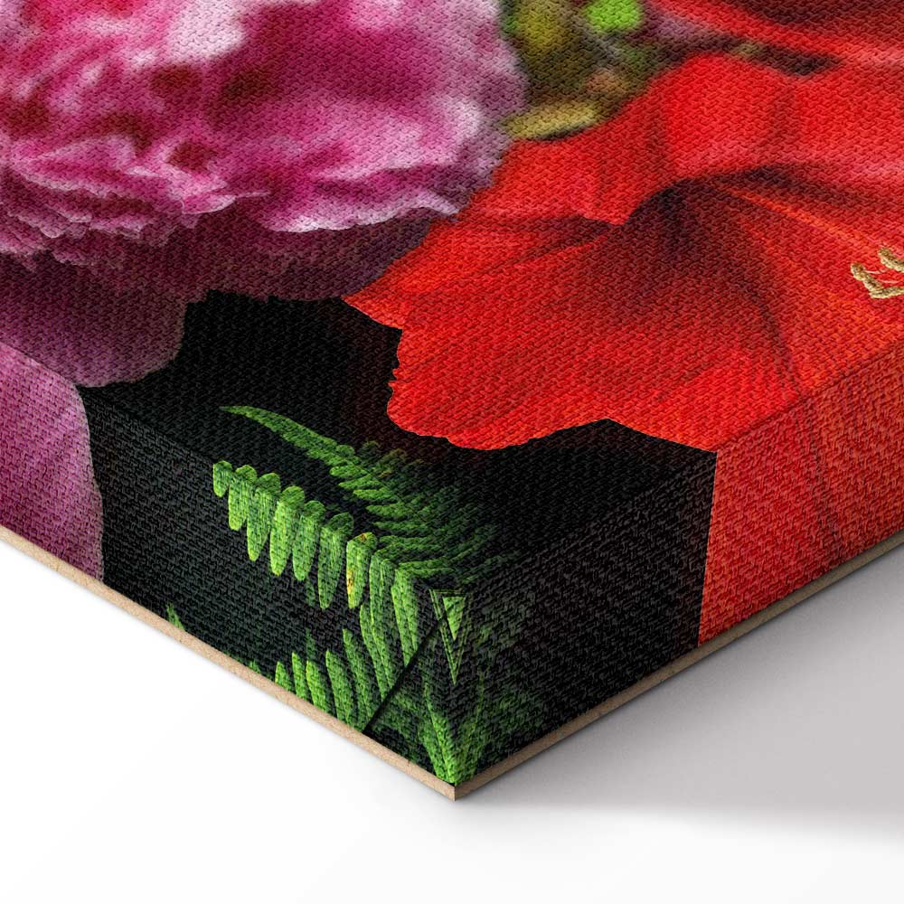 Floral Symphony Vertical Canvas Print