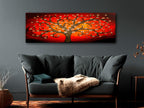 Fiery Tree Canvas Print with Stunning Abstract Design