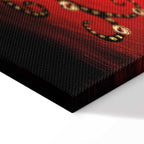 Fiery Abstract Tree Narrow Canvas Print