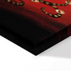 Fiery Abstract Tree Narrow Canvas Print