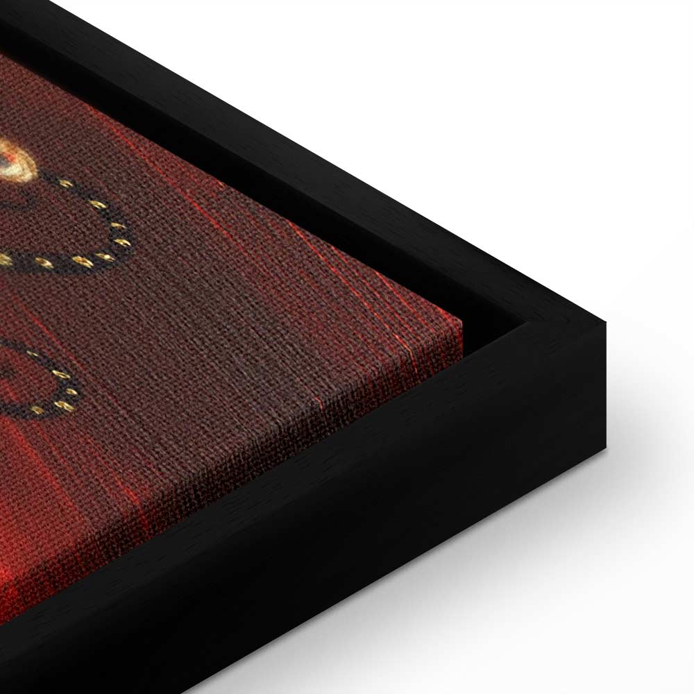 Fiery Abstract Tree Narrow Canvas Print