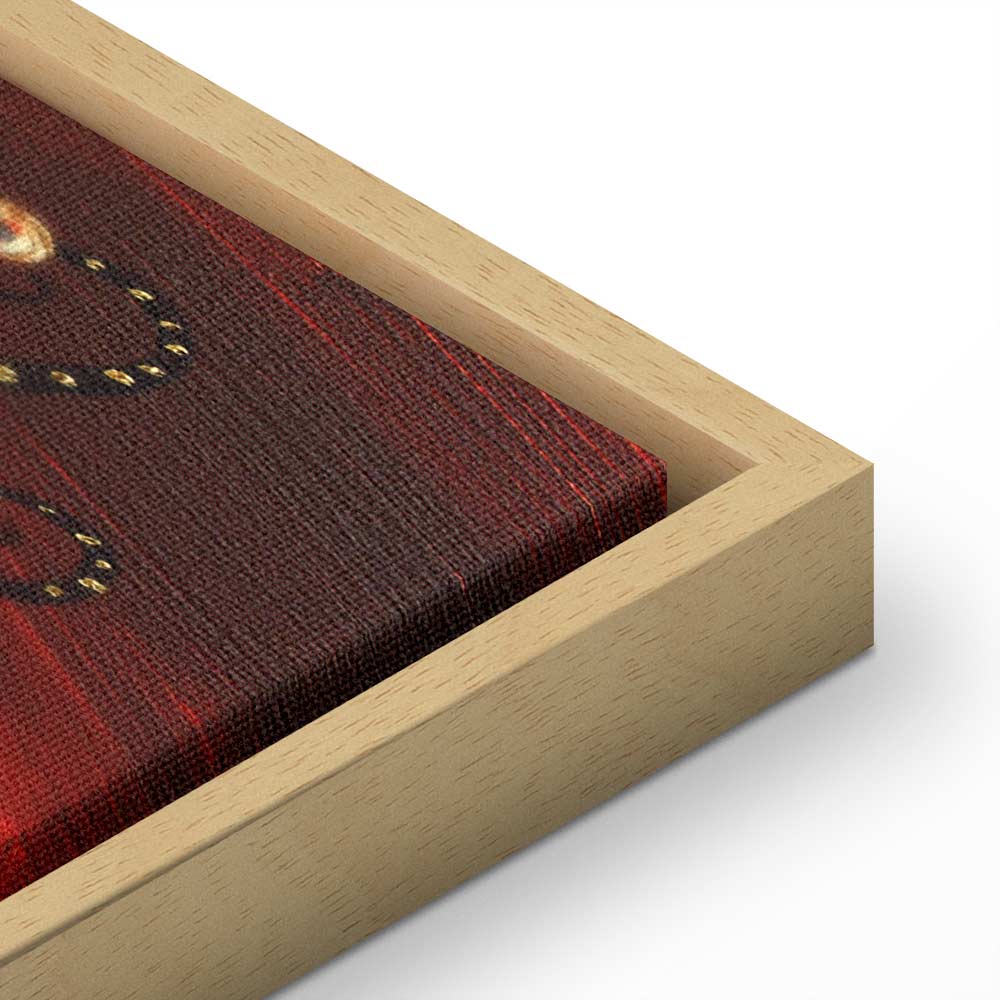 Fiery Abstract Tree Narrow Canvas Print