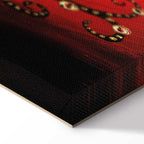 Fiery Abstract Tree Narrow Canvas Print