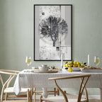 Silver Tree Abstract Vertical Canvas Print