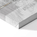 Silver Tree Abstract Vertical Canvas Print