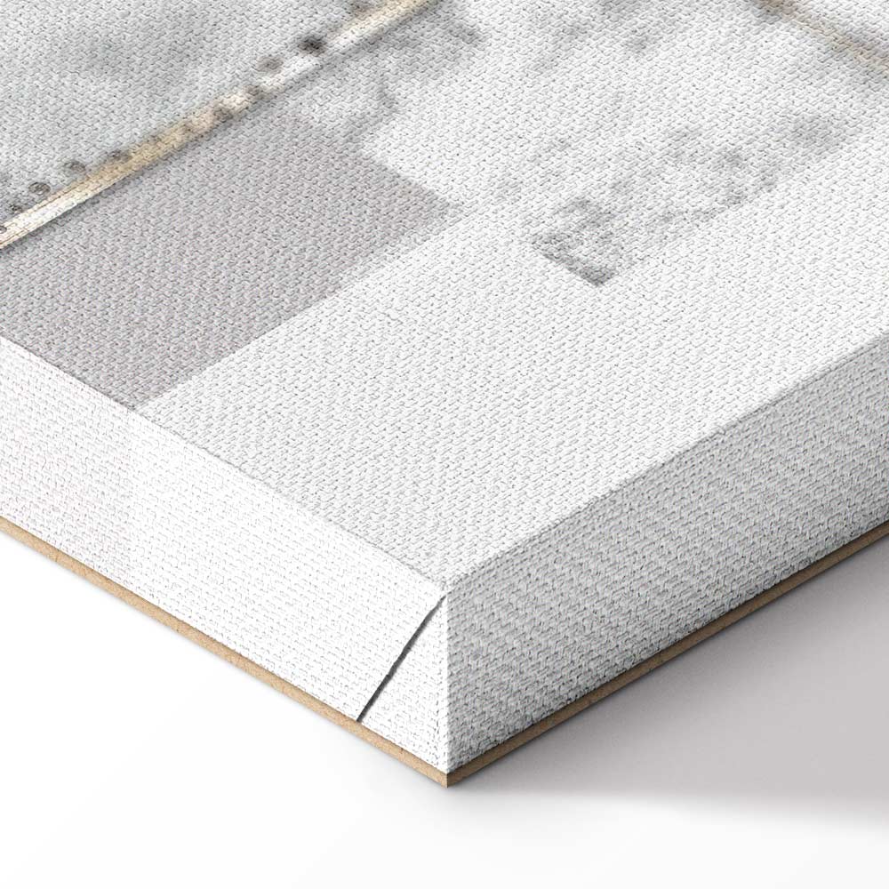 Silver Tree Abstract Vertical Canvas Print