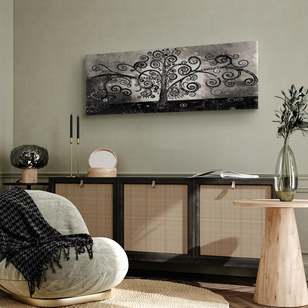 Abstract Winding Forest Path Canvas Print