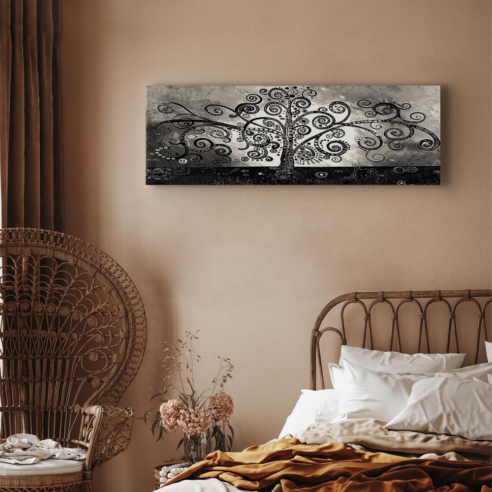 Abstract Winding Forest Path Canvas Print