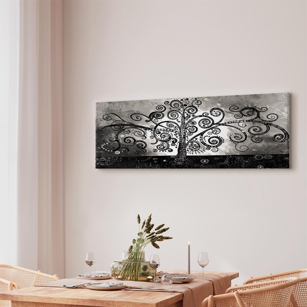 Abstract Winding Forest Path Canvas Print