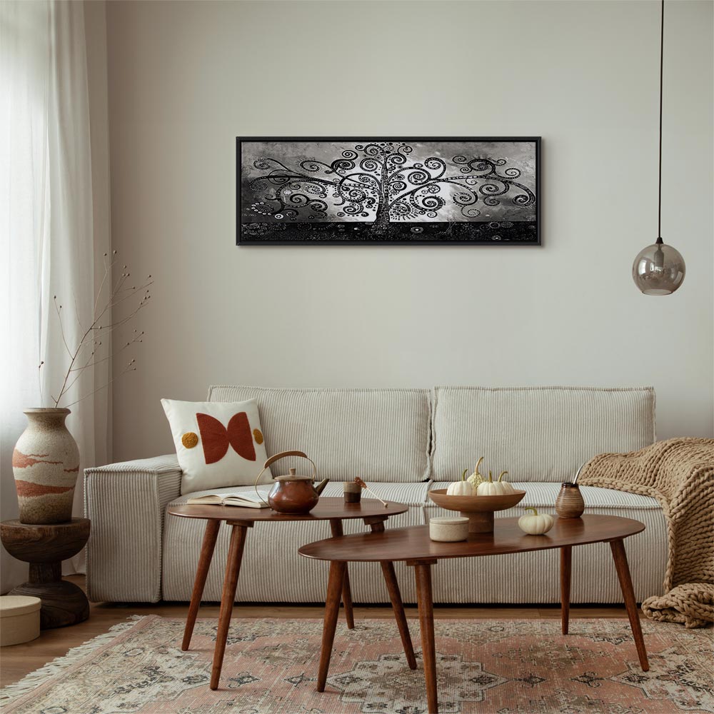 Abstract Winding Forest Path Canvas Print