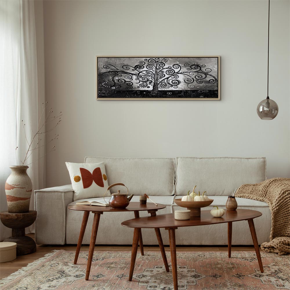 Abstract Winding Forest Path Canvas Print