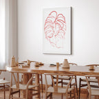 Abstract Leaf Motion Modern Canvas Print