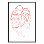 Abstract Leaf Motion Modern Canvas Print